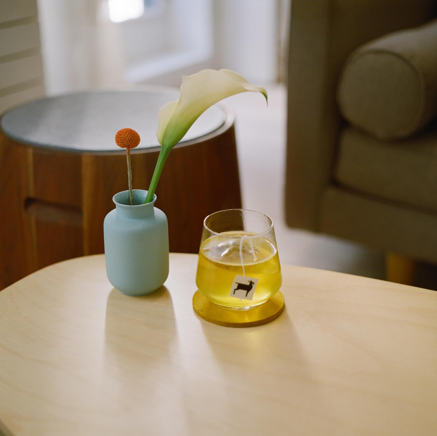 50 Bushwick Tea Ginger Turmeric Caffeine Free Tea Sachets | Organic Botanicals from Germany | Plastic Free Compostable Sachets