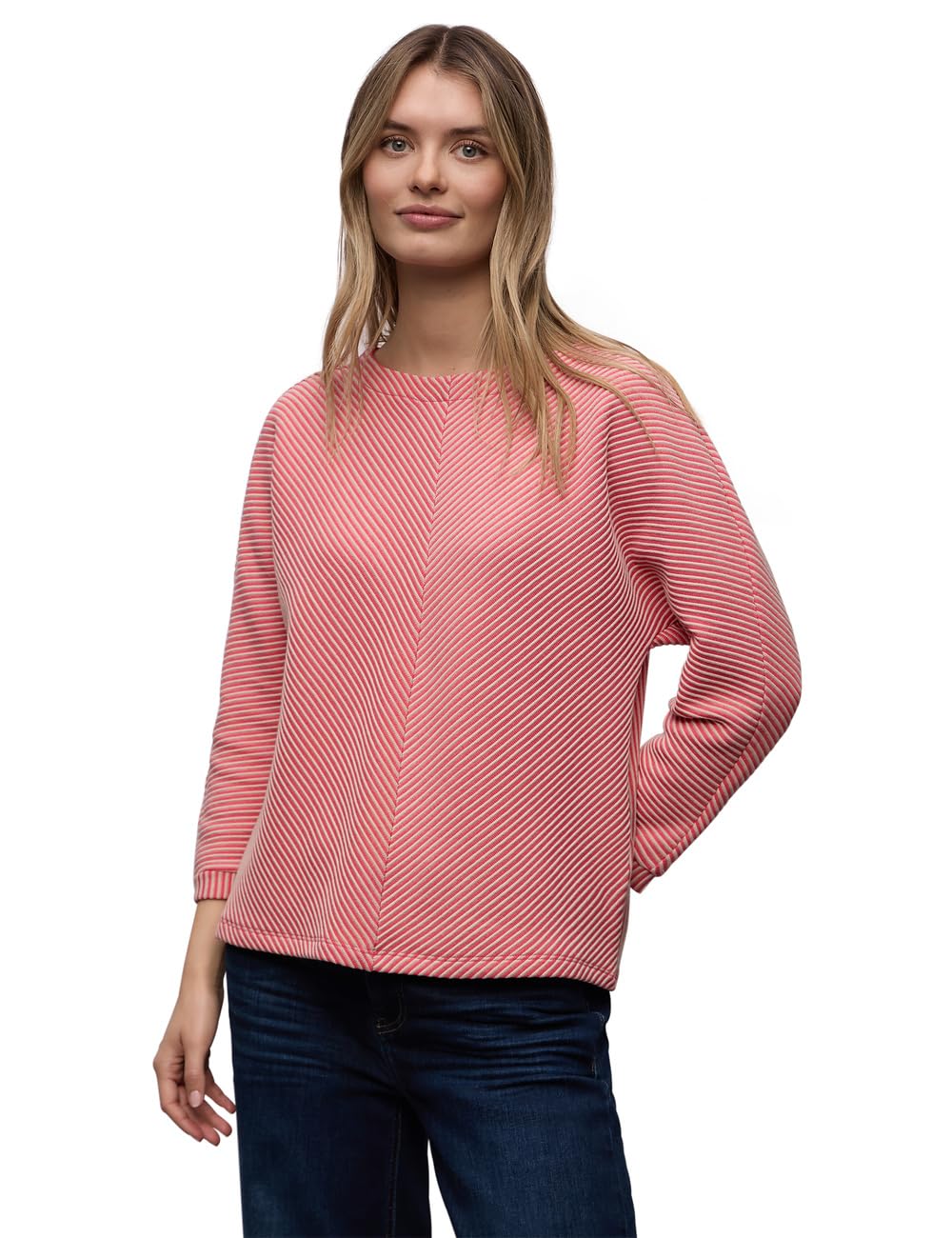 Street One Damen Two-Tone Strukturshirt