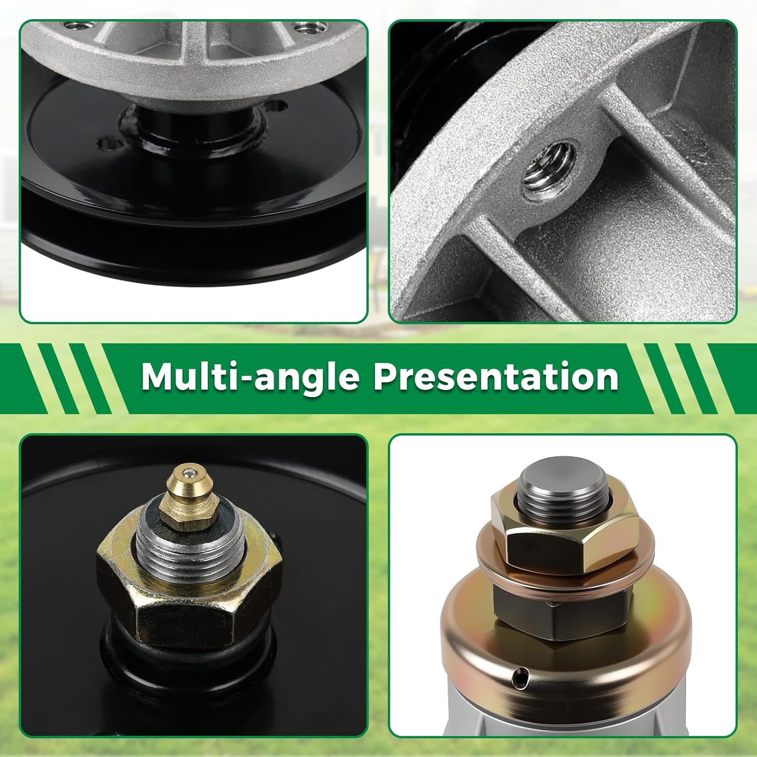 822327 Spindle Assembly with 110146 Pulley for 42" 48" Deck, Compatible with Toro Wheel Horse Side Rear Discharge 300 Series GT Recycler, Replaces 111726 110172 114568 112674 110144, 1 Pack