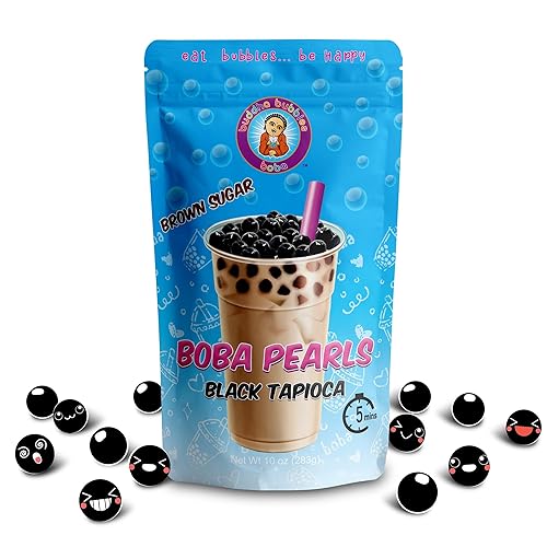 Perlas de tapioca negras Buddha Bubbles Boba.