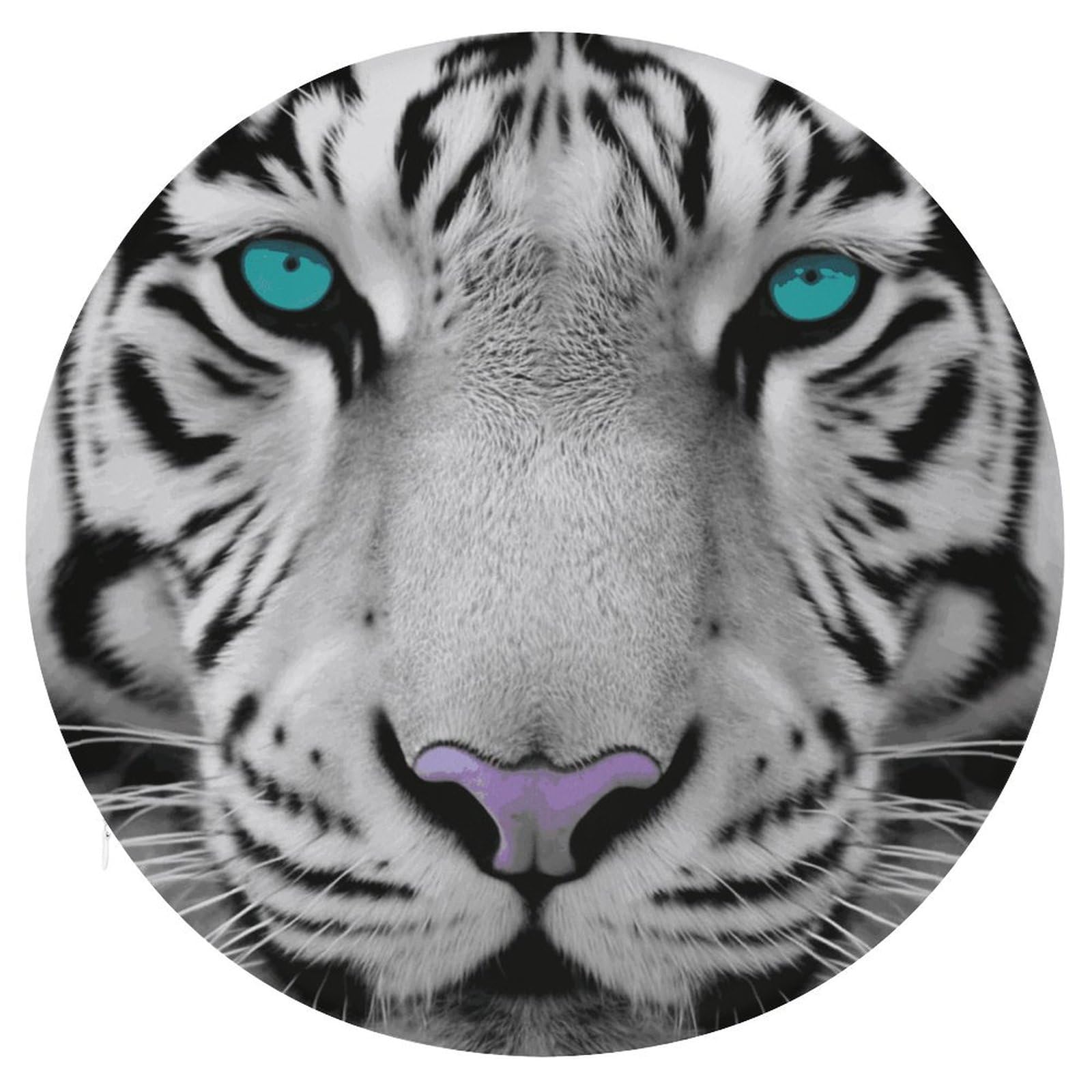 Coussin de siège rond mémoire de forme tigre décoration salon et assise confort méditation sol