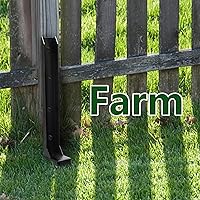 Vista 8 de CNQLIS Kit de reparación de postes de valla de acero resistente, ángulo ajustable, fijación rápida y fácil para postes de valla de madera