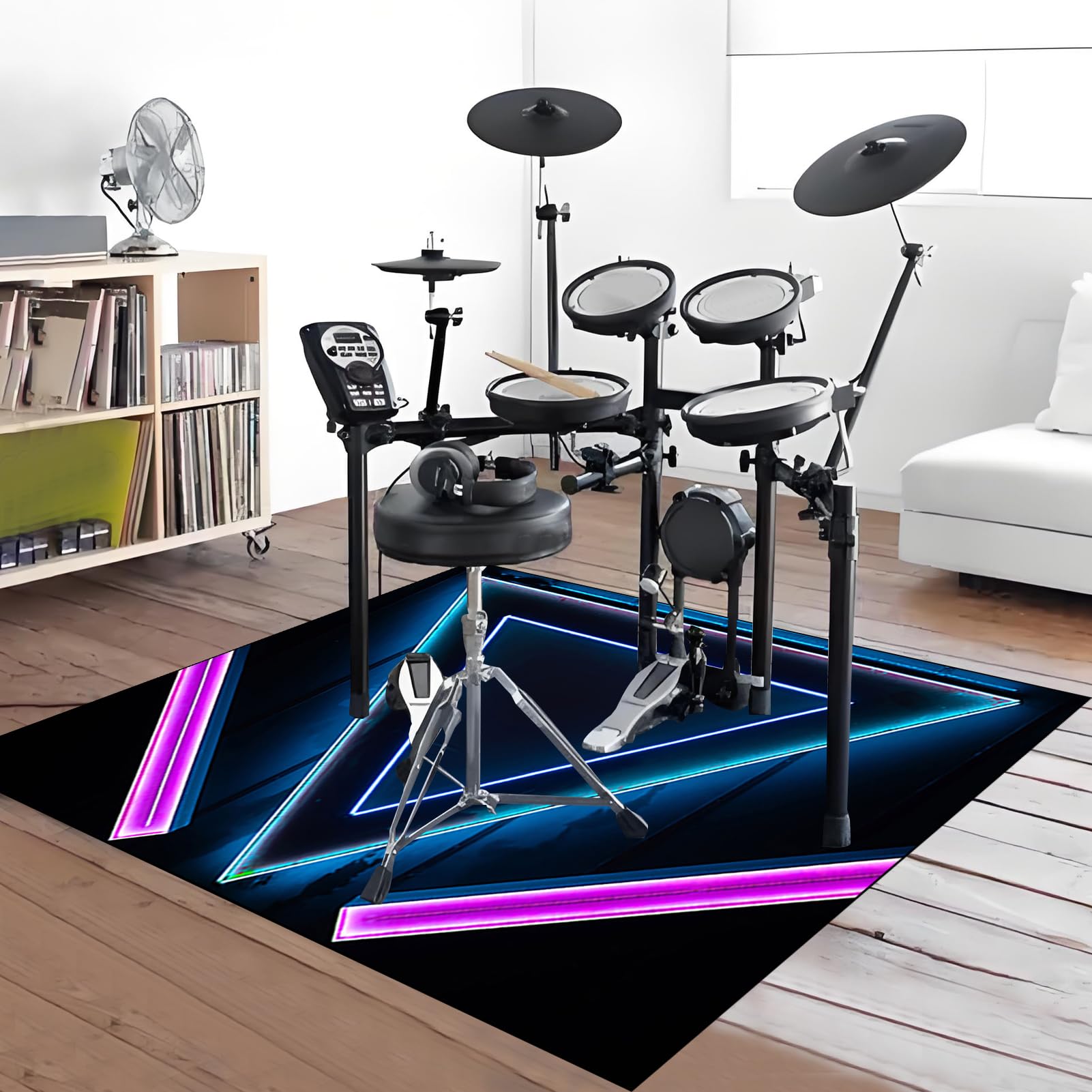 Mata ochronna do akcesoriów perkusyjnych elektroniczna mata perkusyjna dźwiękoszczelna mata bębnowa mata akustyczna mata podłogowa do instrumentów muzycznych 160 x 140 cm