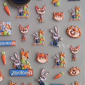 Amazon.co.jp: ネイルシール ズートピア 3D : ビューティー