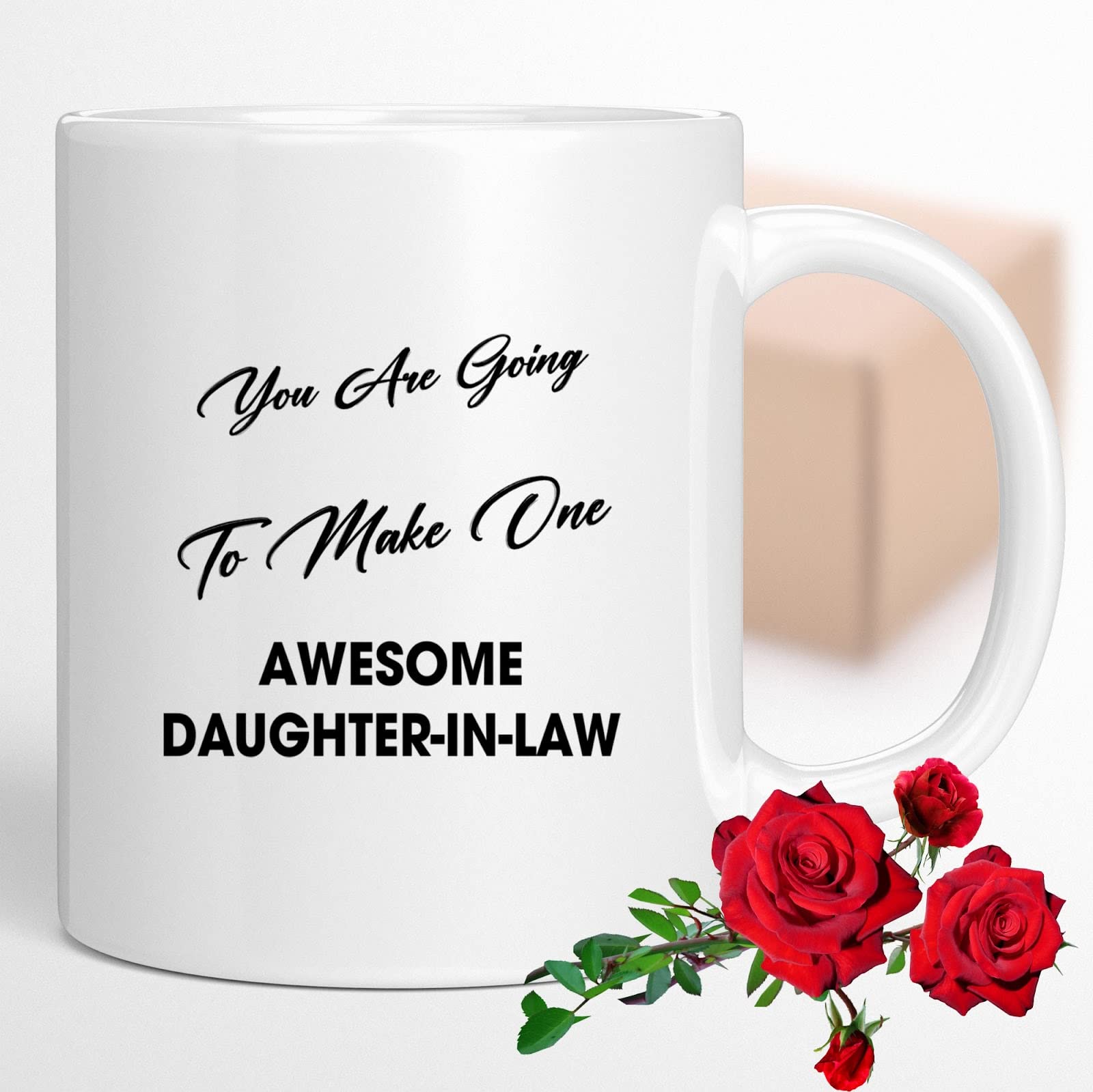 Daughter-In-Law Gifts - Funny Future Daughter in Law - Great Wedding or Marriage Celebration for Soon To Be Becoming a Family Member 11 oz Ceramic Coffee Mug
