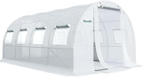 Quictent Portable Greenhouse for Outdoors, 20x10x7FT Large Walk-in Tunnel Green