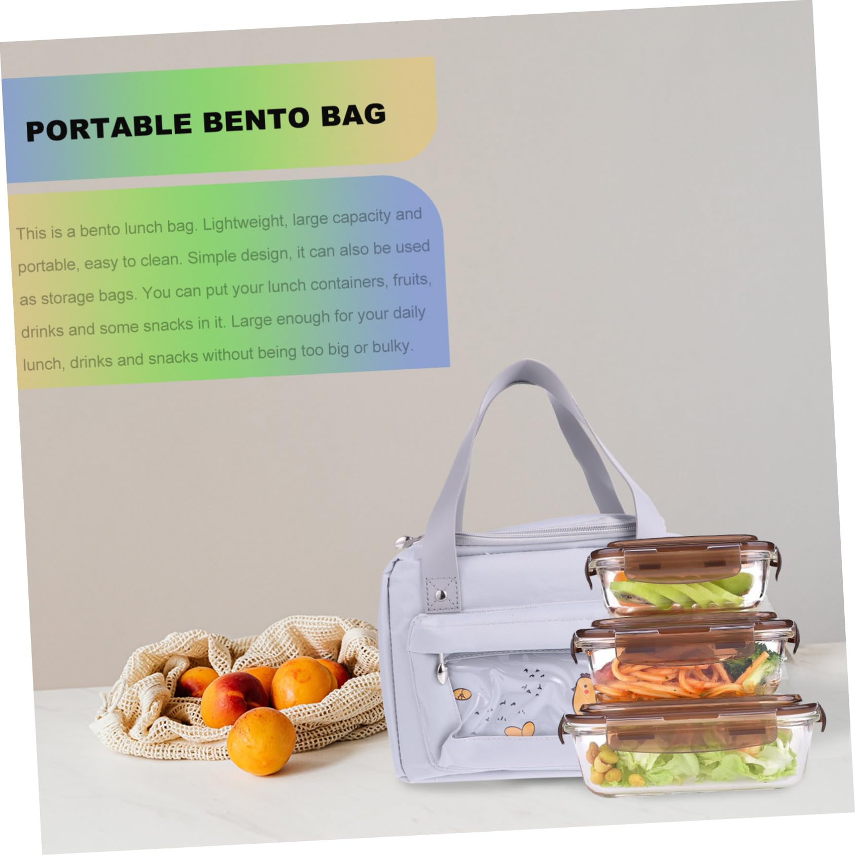 Mikinona Oxford Lunchbox Tasche Isolierte Bento Tasche Tragbare Picknicktasche Für Lebensmittel Doppellagige Aluminiumfolie Für Büro Schule Und Outdoor-aktivitäten
