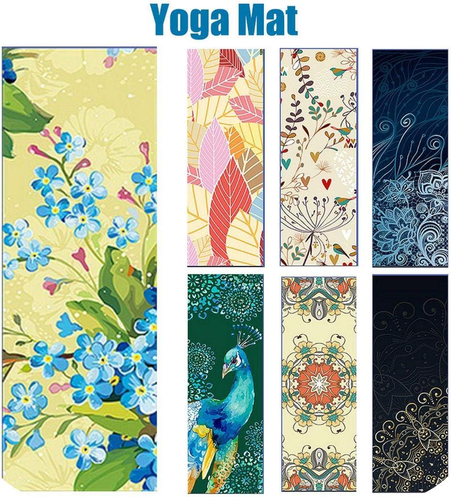 Green HX Squishy Yoga Mat Estera de Yoga Toalla Impresa Toalla de Uso