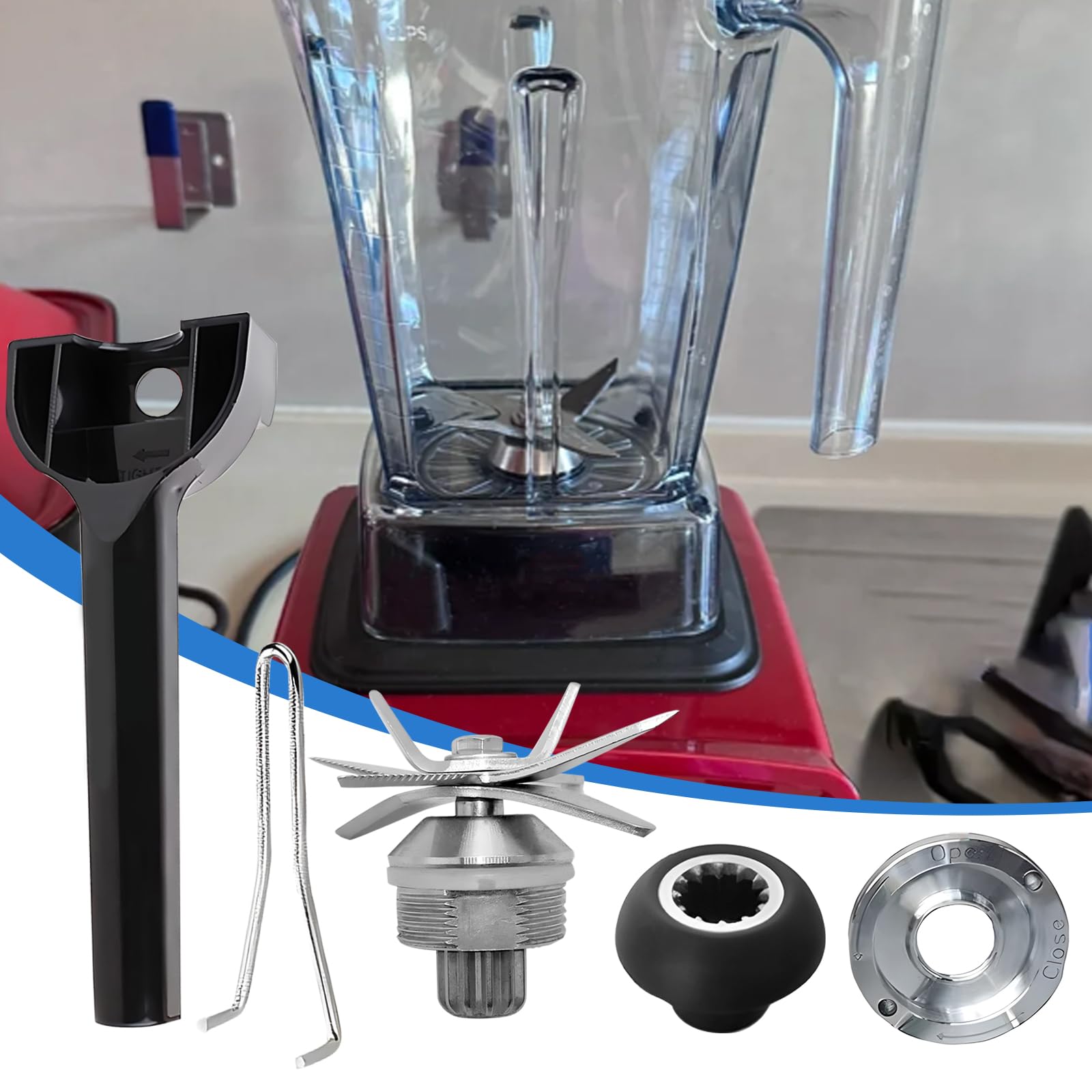 Amazon | Yuqutum ブレンダーウェットブレードアセンブリ レンチと