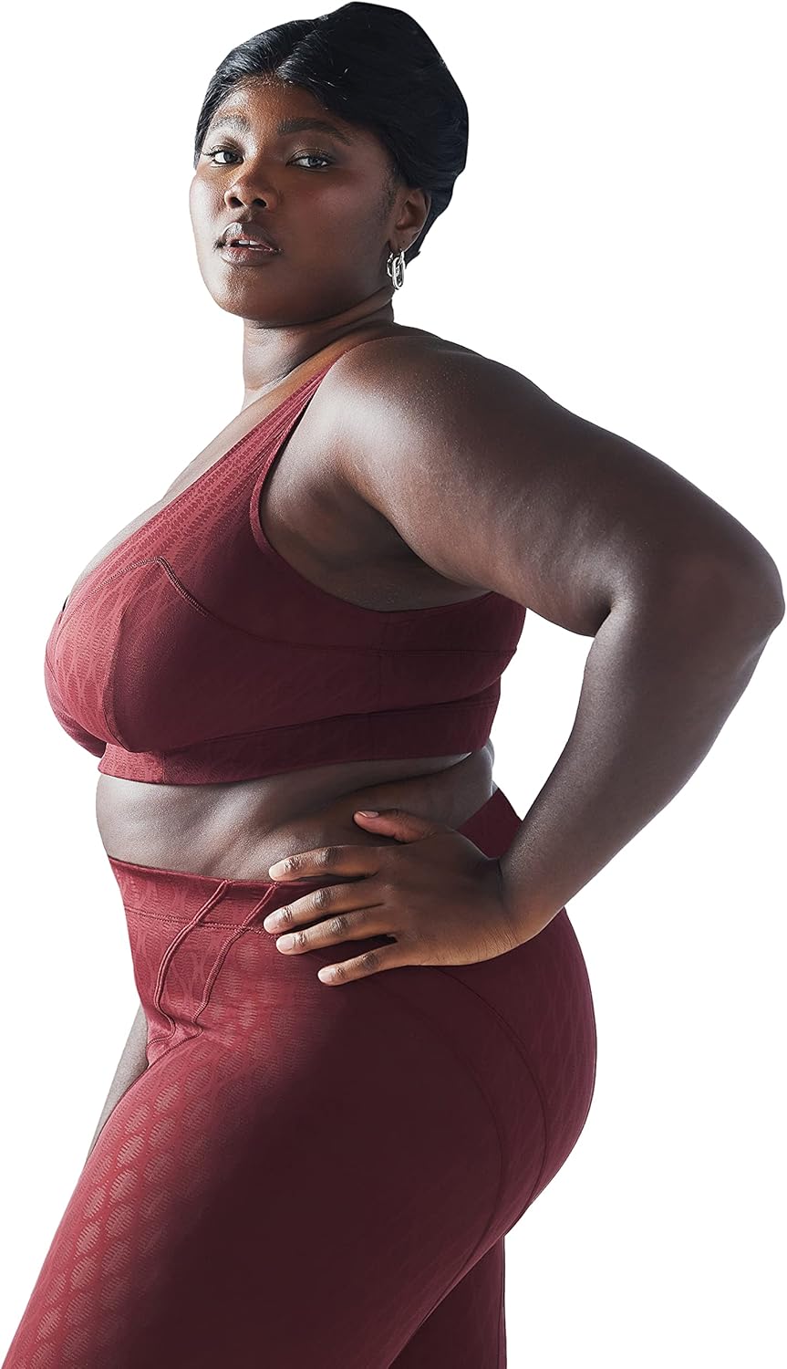 Savage x Fenty Womens Peak Performance Low-Impact Mesh Sports Bra