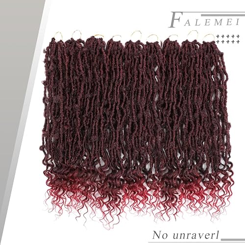 Miniatura 3 de Cabello de ganchillo Butterfly Locs con extremos rizados de 24 pulgadas, 6 paquetes de 6 paquetes de rastas largas de mariposa suaves desgastadas,