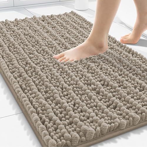 Miniatura 135 de Smiry Alfombras de Baño 24 x 16 pulgadas, Tapetes de Baño de Chenilla Extra Suaves y Absorbentes, Respaldo de Goma Antideslizante, Lavable a Azul