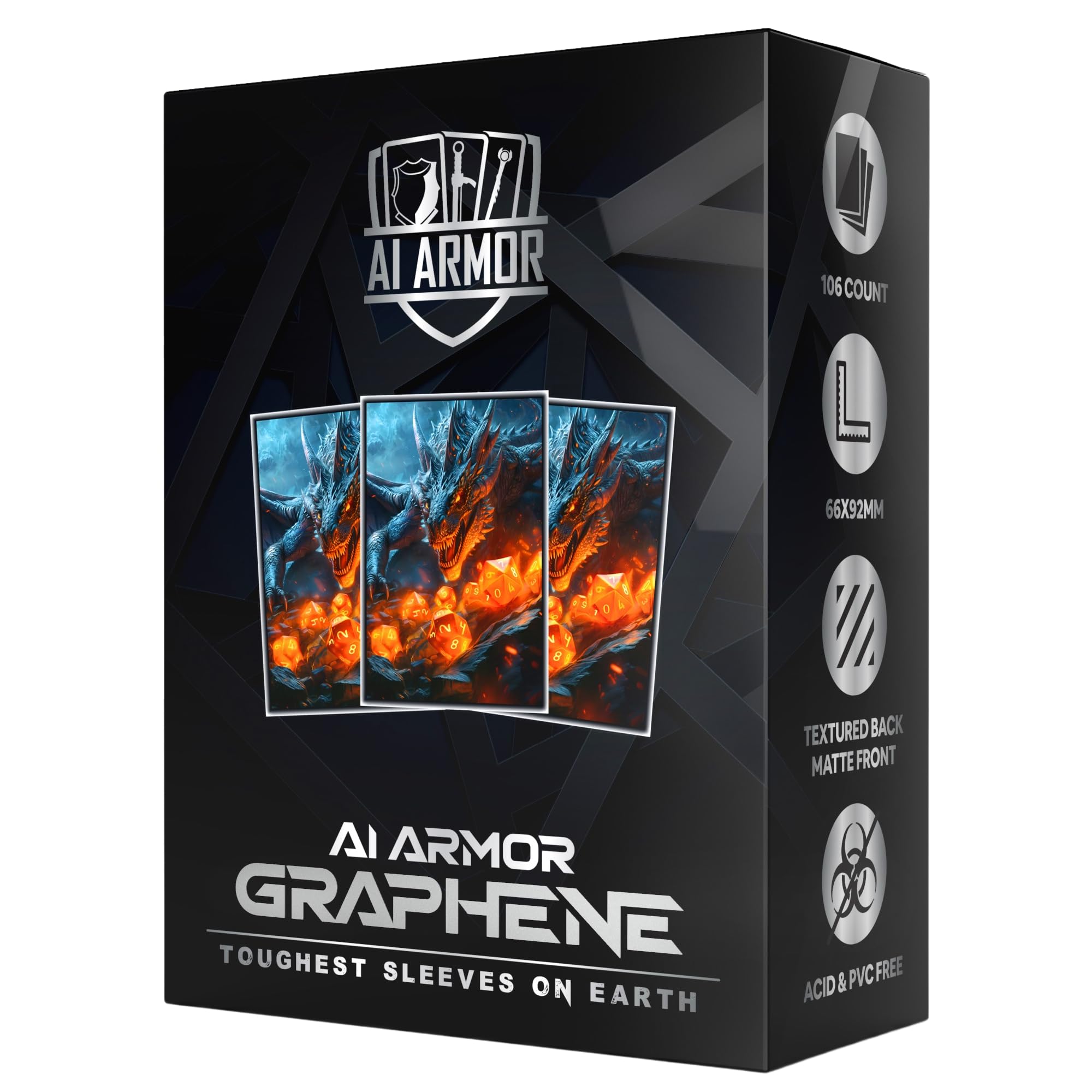 Forest Black Lotus TCG Sleeves - 100ct Textured Matte Card Protectors | MTG Art Sleeves