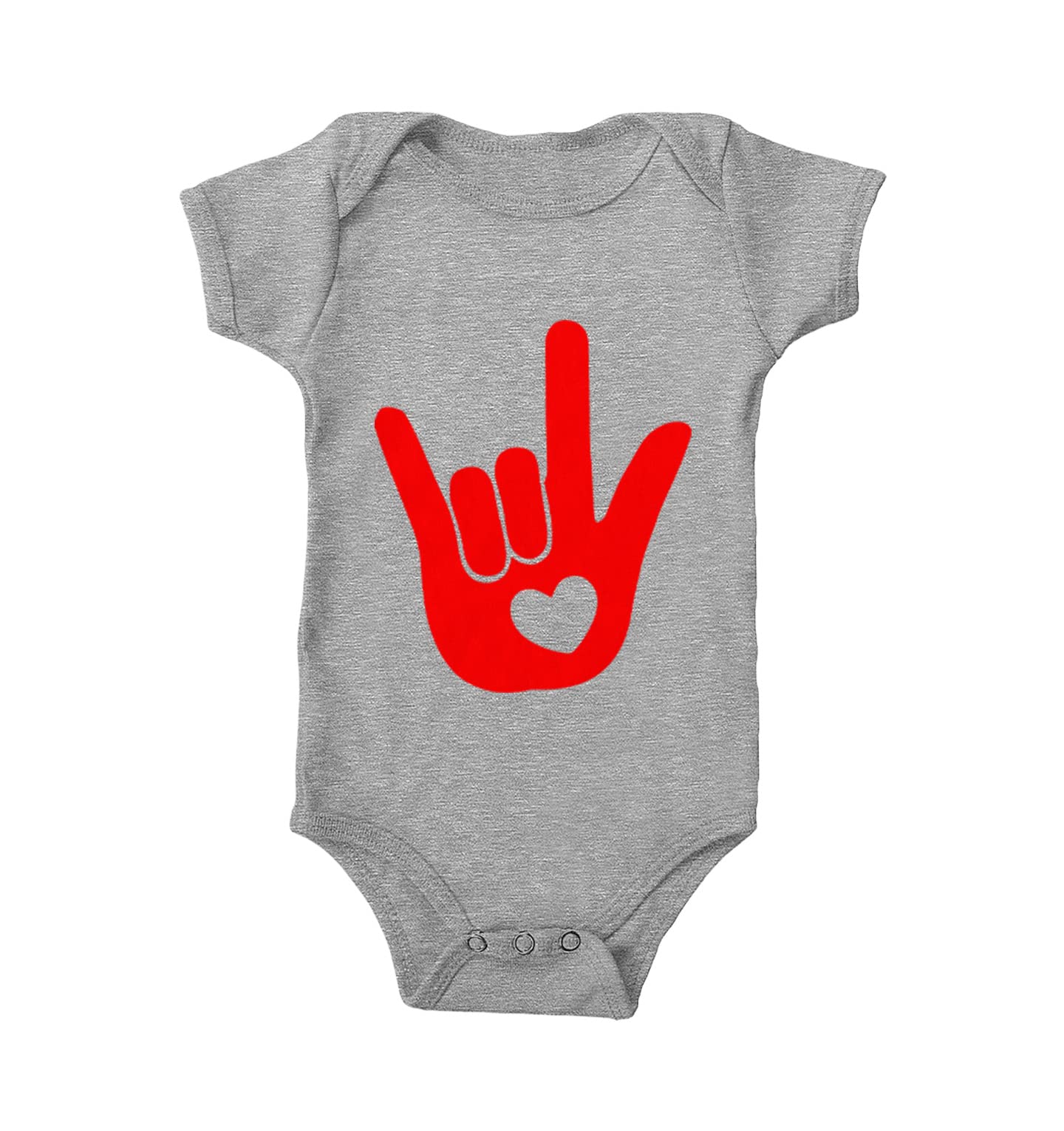 Tcombo I Love You Sign Language Hand - Heart Bodysuit