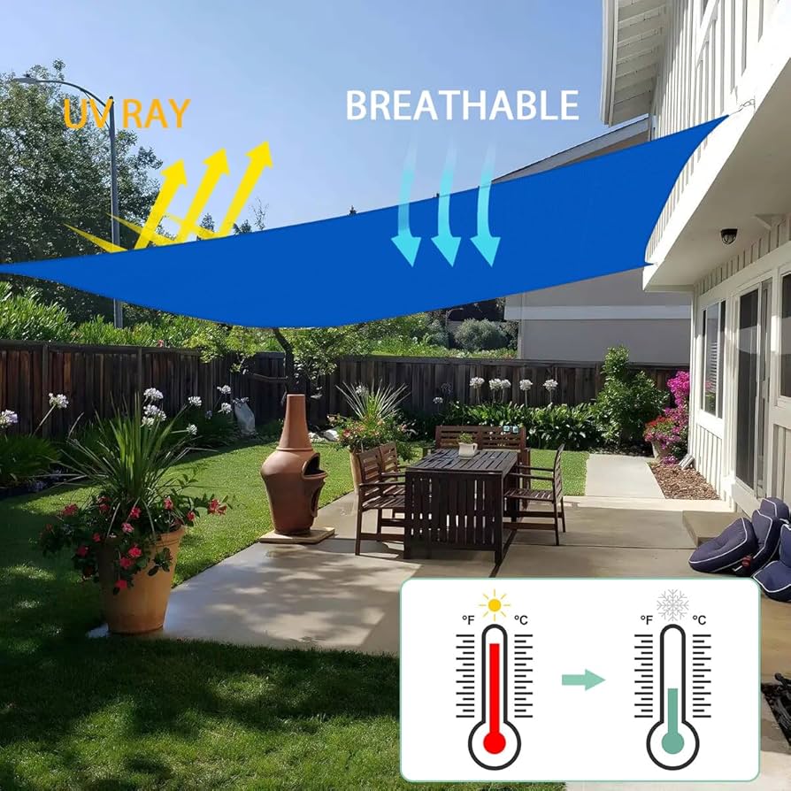 Amazon.com : SunnyRoyal Sun Shade Sail 3'x12' Rectangle Shade Sail