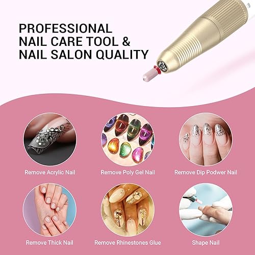Miniatura 7 de MelodySusie Broca de cerámica para uñas, 332'' punta redonda lisa de barril grande, adecuada para manicura, pedicura, cutícula, pulido de esmalte en