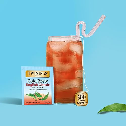 Vista 46 de Twinings Mixed Berries - Té negro con sabor de bayas mixtas para preparación de té helado, té con cafeína y sin azúcar, 20 unidades (paquete de 6)