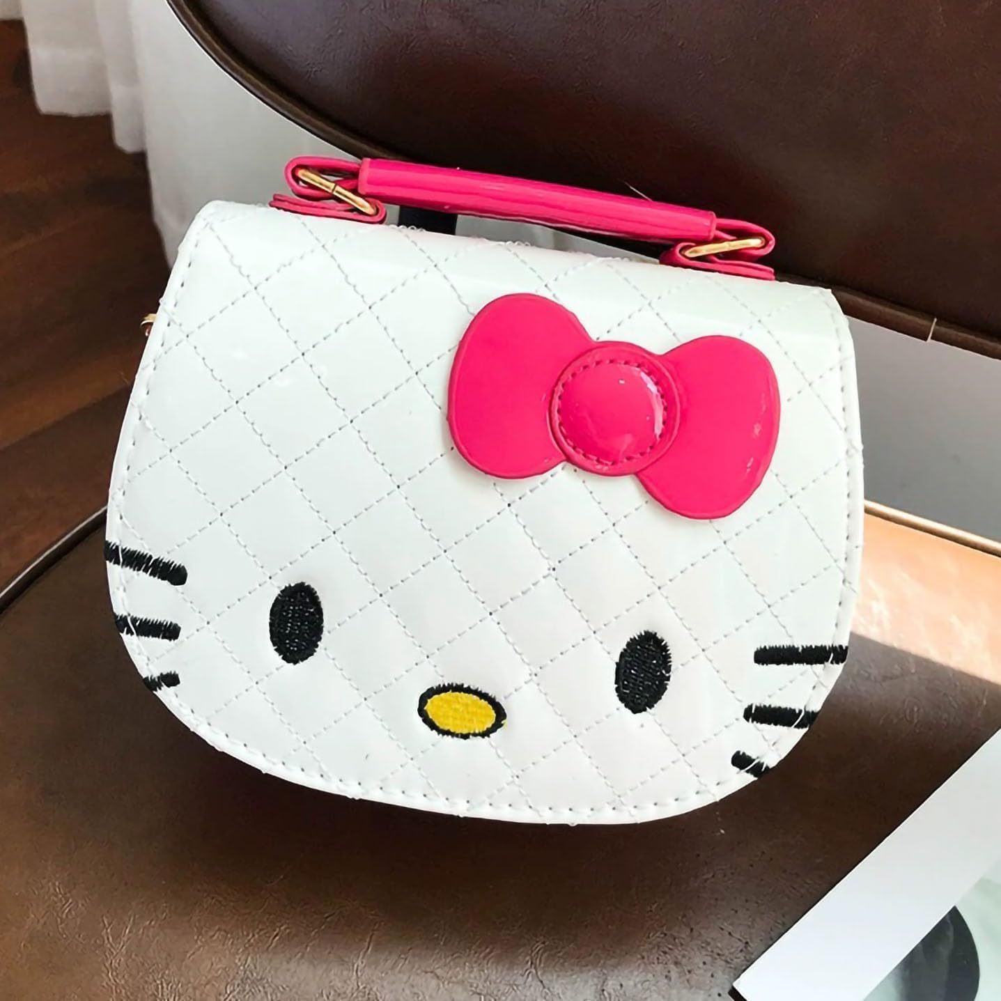 Cute White Cat Purse | Kawaii Crossbody Bag for Girls and Women | Adorable Kitty Wallet Handbag - Image 6