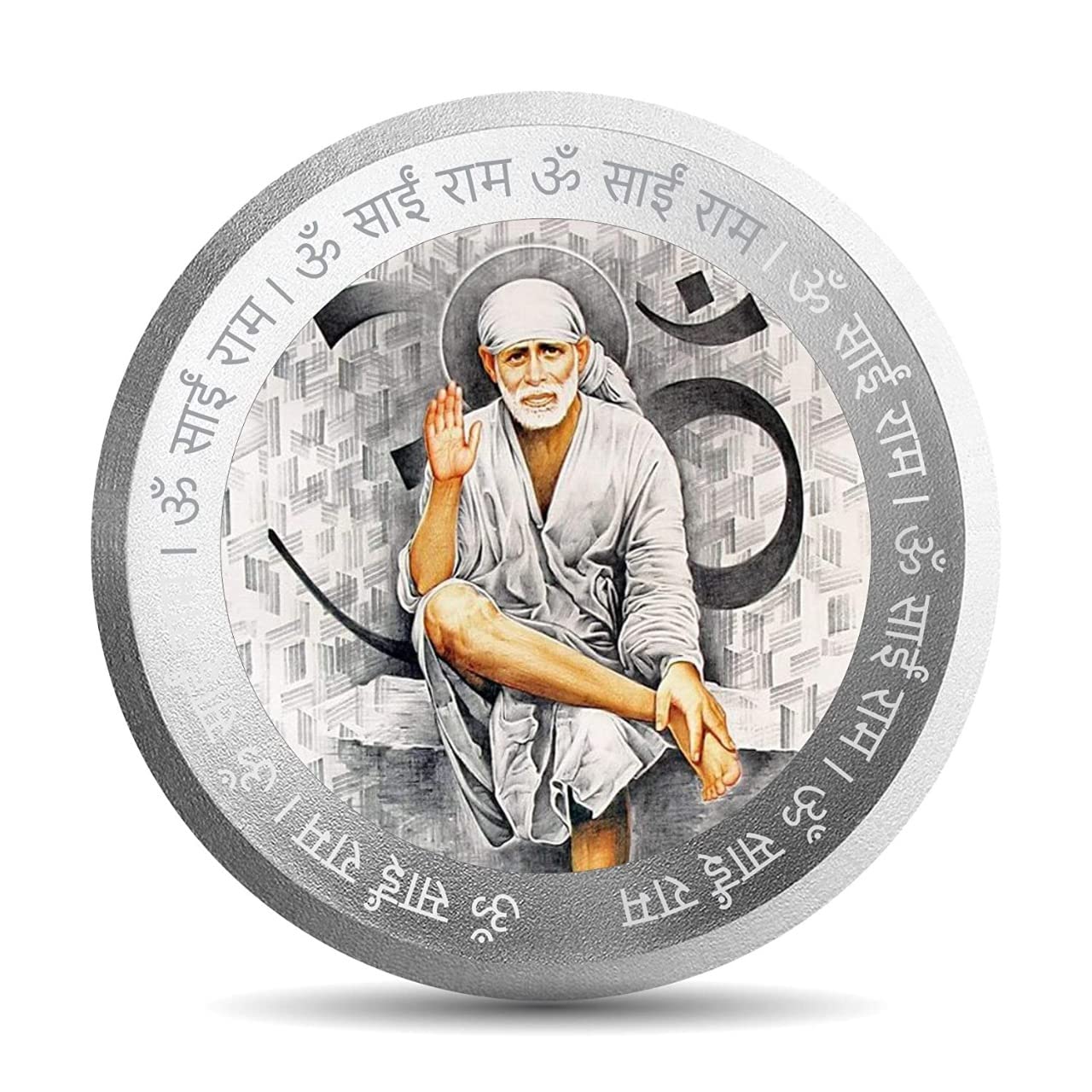 999 Silver Saibaba Coin for Gift, Pure Silver Coins for Pooja, Silver Gift Items, Return Gifts for Festival, Silver Coin for Gift (10 Gram)-image-11