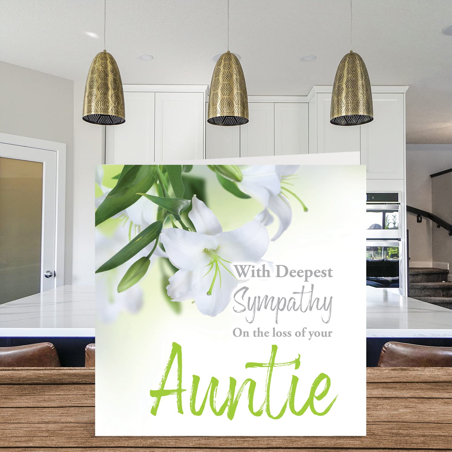 Cartes De Condoléances « With Deepest Sympathy On The Loss Of Your Auntie » - Cartes De Condoléances Pour Adultes - 145 Mm X 145 Mm - Carte De