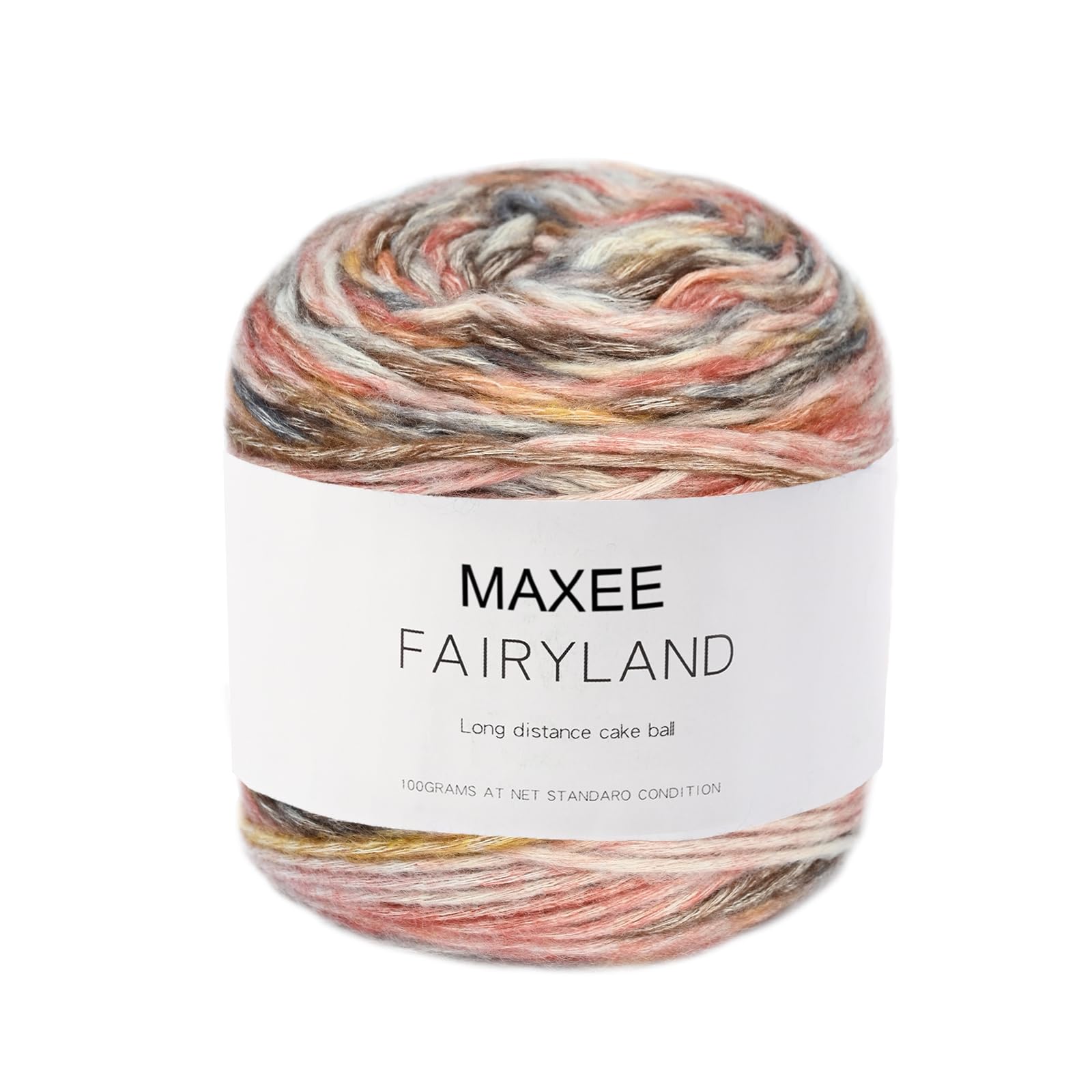 Maxee Farbverlaufsgarn, 100g 250 Meter Cupcake Bobbel, Regenbogenstreifen, Mehrfarbiges Gradient Häkelgarn, Häkeln Baumwoll Strickgarn, zum Pullover, Hüte, Mütze, Schal, Decke