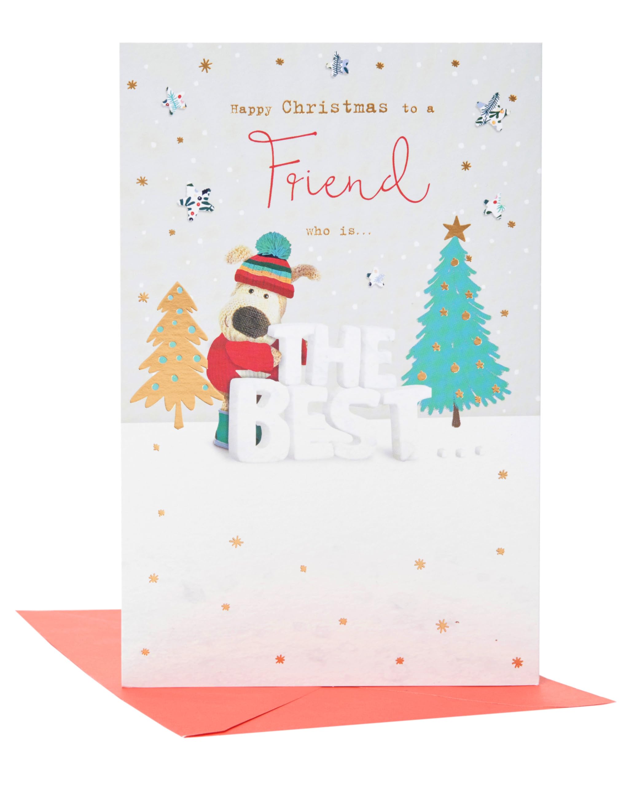 Boofle To A Friend Who Is The Best Cute Christmas Greeting Card