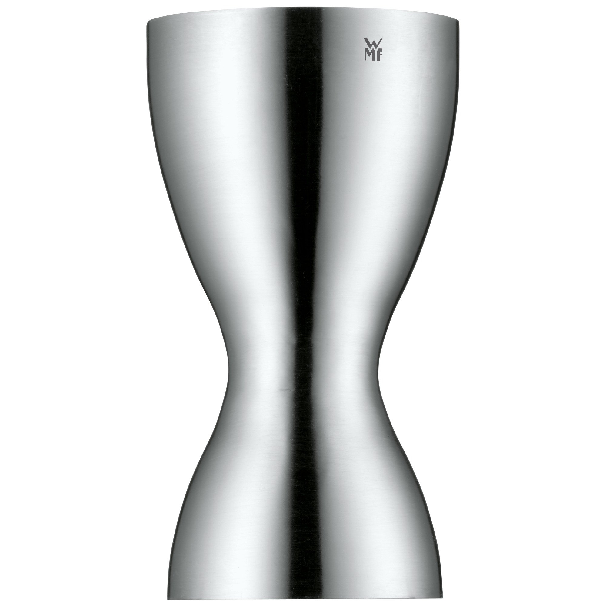 WMF Top Tools Zitruspresse manuell 8 cm, Cromargan Edelstahl, Hebel-Saftpresse für Zitronen, Limetten & Loft Barmaß, mit 2 Einheiten, 2 cl und 4 cl, kleiner Messbecher für exaktes Dosieren