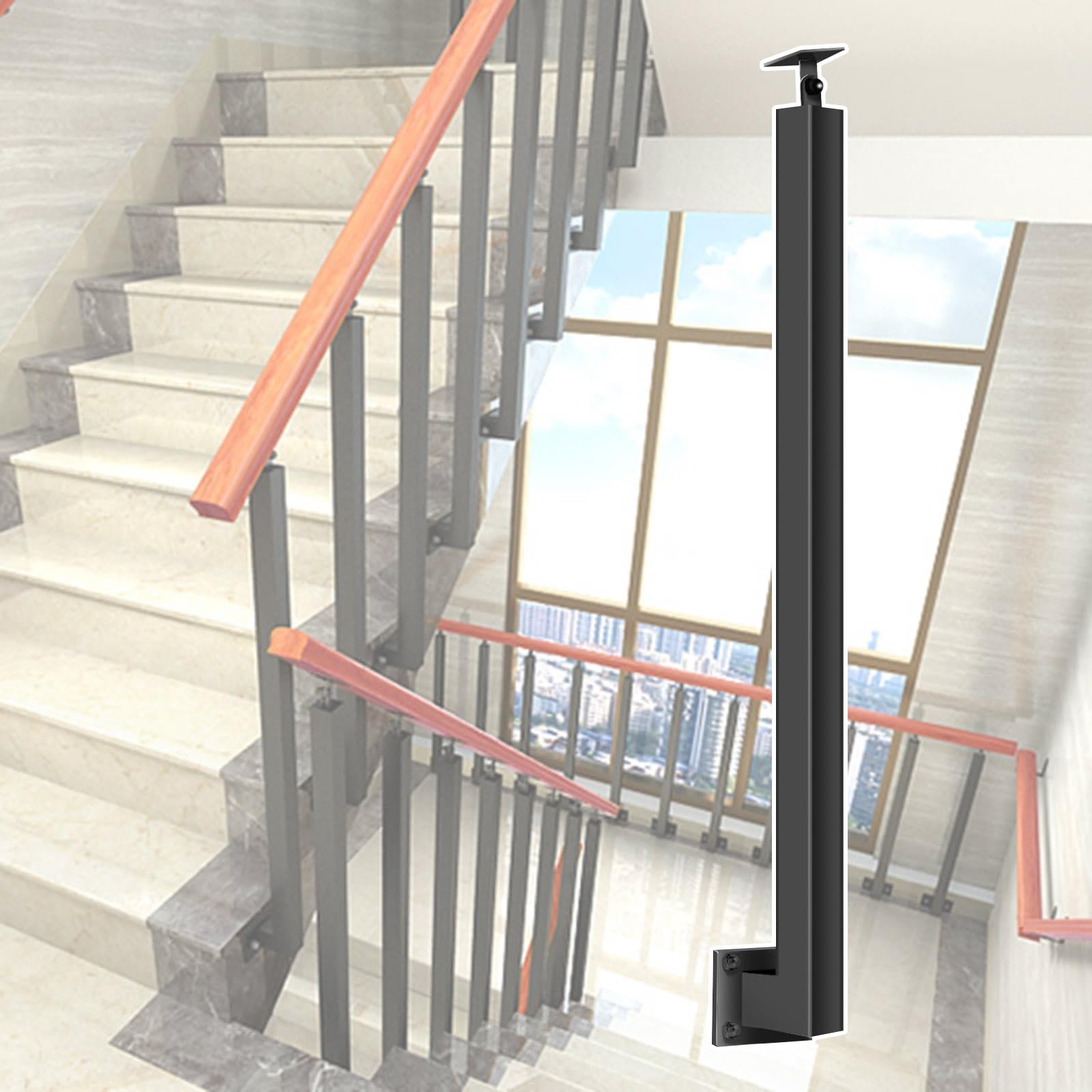 Kit rampe d'escalier réglable à 270° pour une pose sur mesure