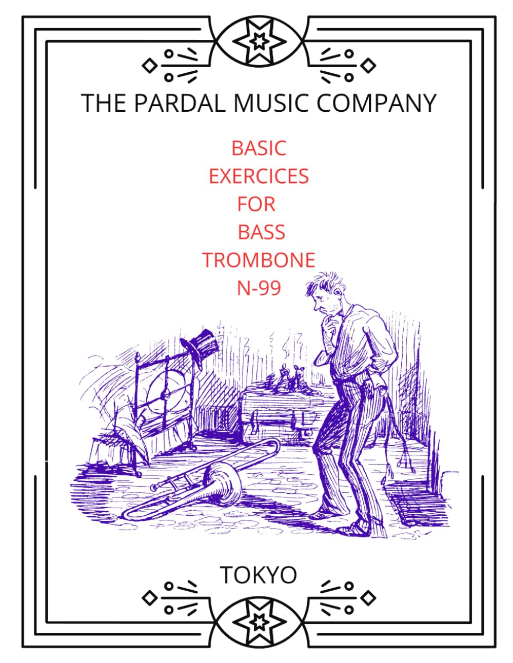 BASIC EXERCICES FOR IMPROVISATION BASS TROMBONE N-99: TOKYO (Spanish Edition)