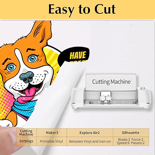 Miniatura 9 de TransOurDream Vinilo de transferencia de calor imprimible para tela oscura (50 hojas, 8.5 x 11 pulgadas)