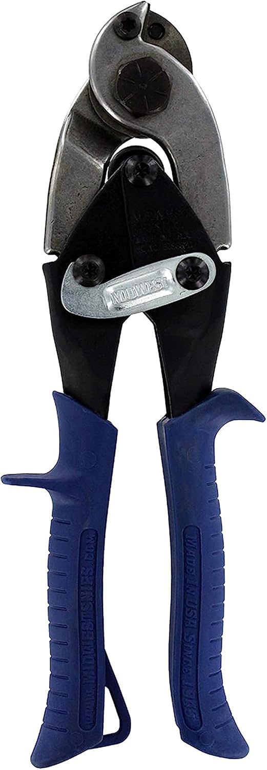 MIDWEST Cable and Wire Cutter - Alloy Steel Wire Cutter with Hardened Alloy Steel Blades & Kush'n-Power Grips - MWT-6300