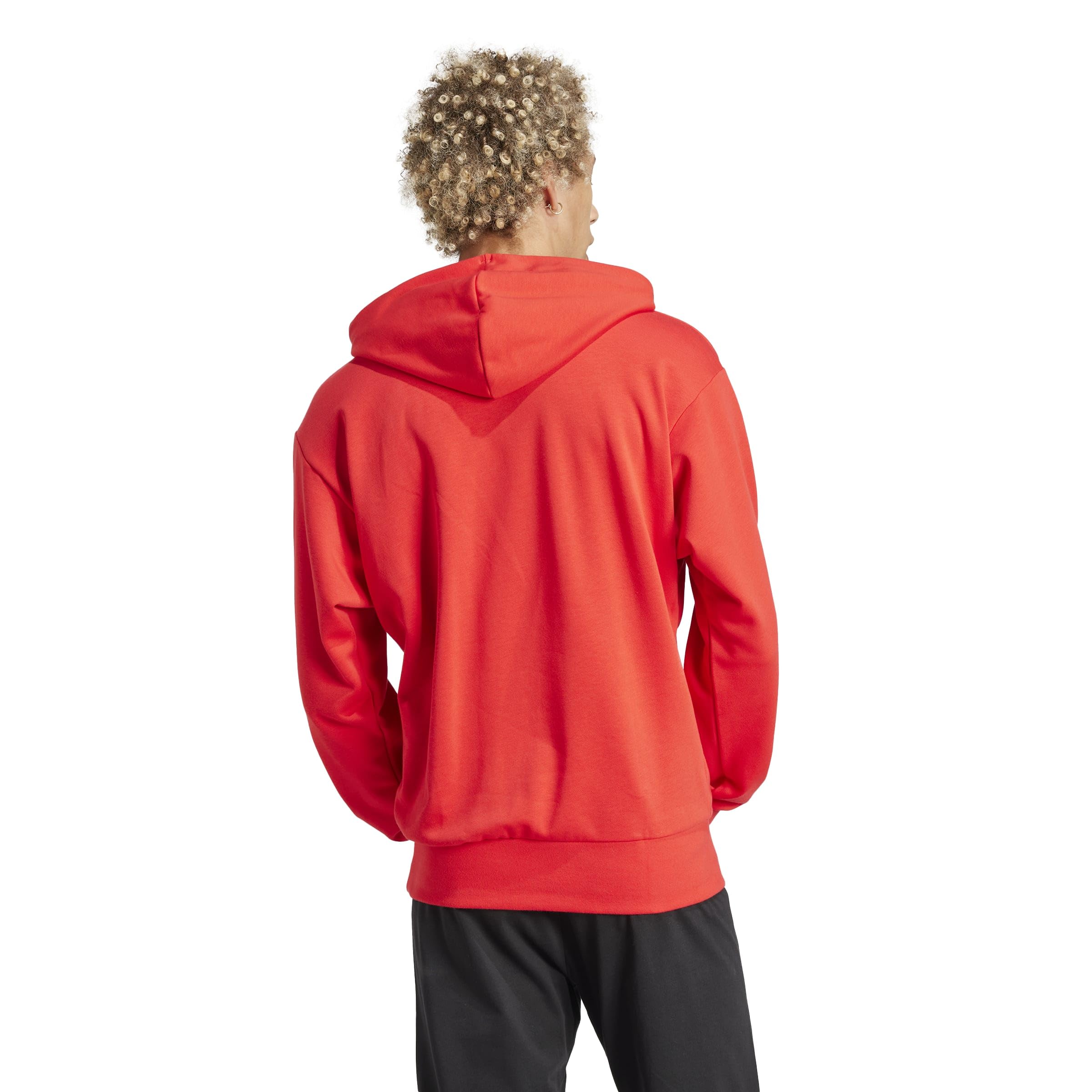 adidas Herren Essentials Big Logo French Terry Hoodie Sweatshirt – Bild 2