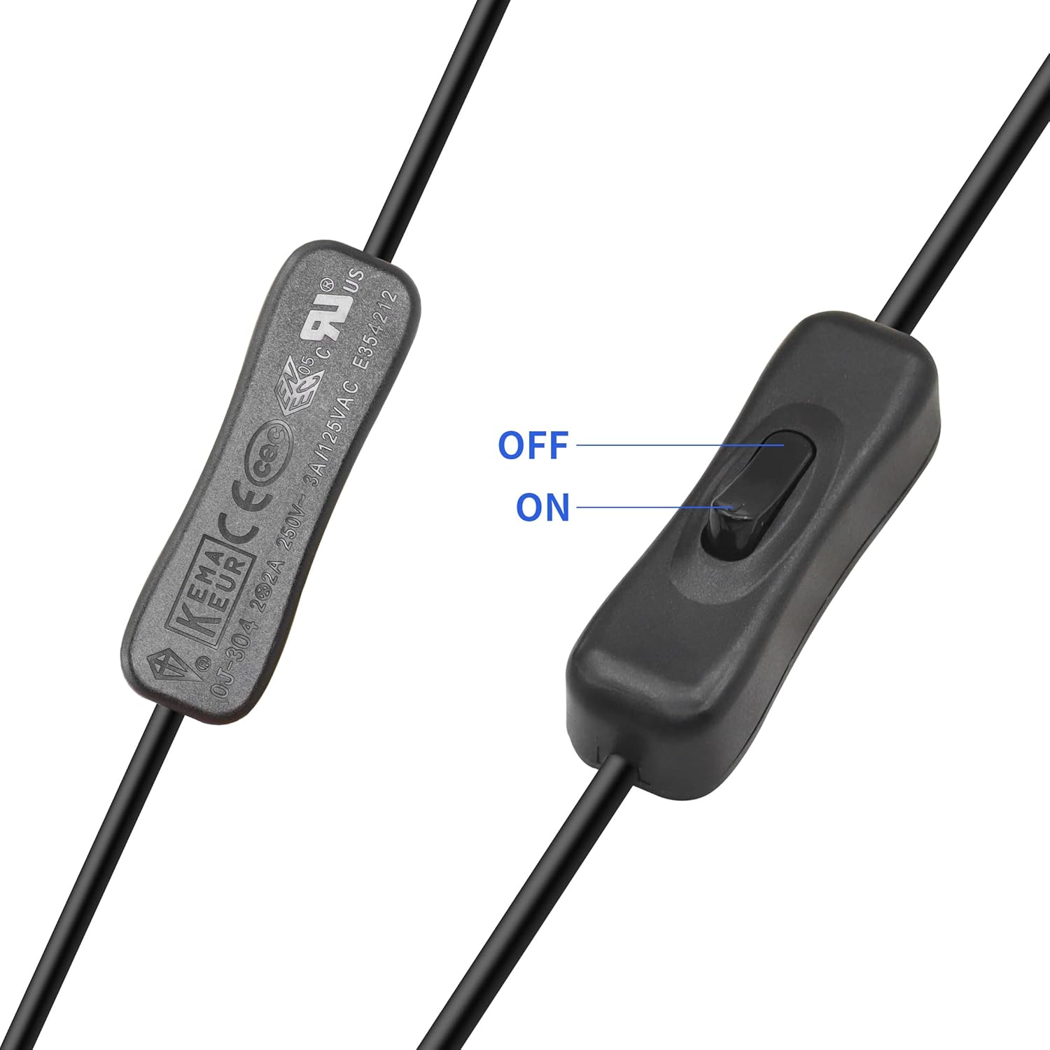 YACSEJAO USB Splitter Cable with Switch USB A 2.0 Male to Dual USB Female Jack Y Splitter ON/Off Charging Cable (0.3M) - Image 5
