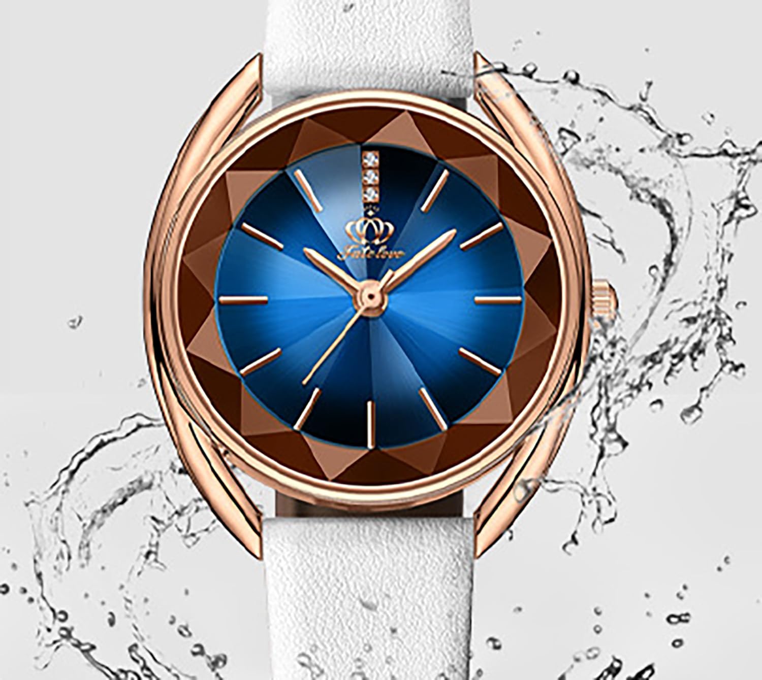 BESTKANG Elegante reloj para mujer con esfera grande, minimalista, de cuarzo, analógico, resistente al agua, perfecto para uso casual y formal, accesorio de moda