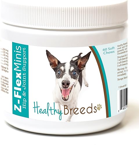 Miniatura 10 de Healthy Breeds Chihuahua Z-Flex Minis - Masticables suaves para cadera y articulaciones, 60 unidades