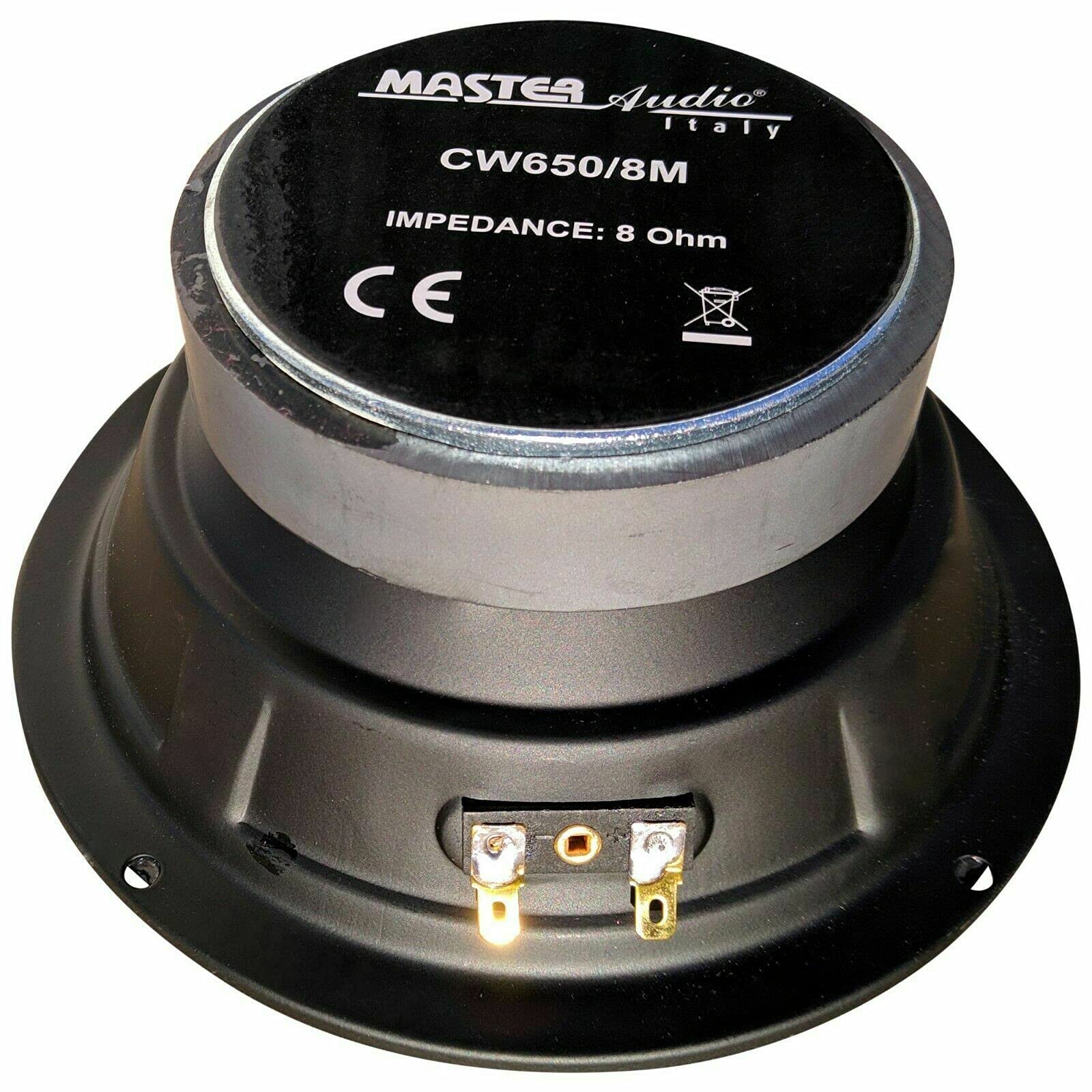 1 midrange MASTER AUDIO CW650/8M Haut-Parleur 16,60 cm 166 mm 6,5" 150 Watts rms 300 Watts Max Maison Voiture Partie impédance 8 ohm, 1 pièce