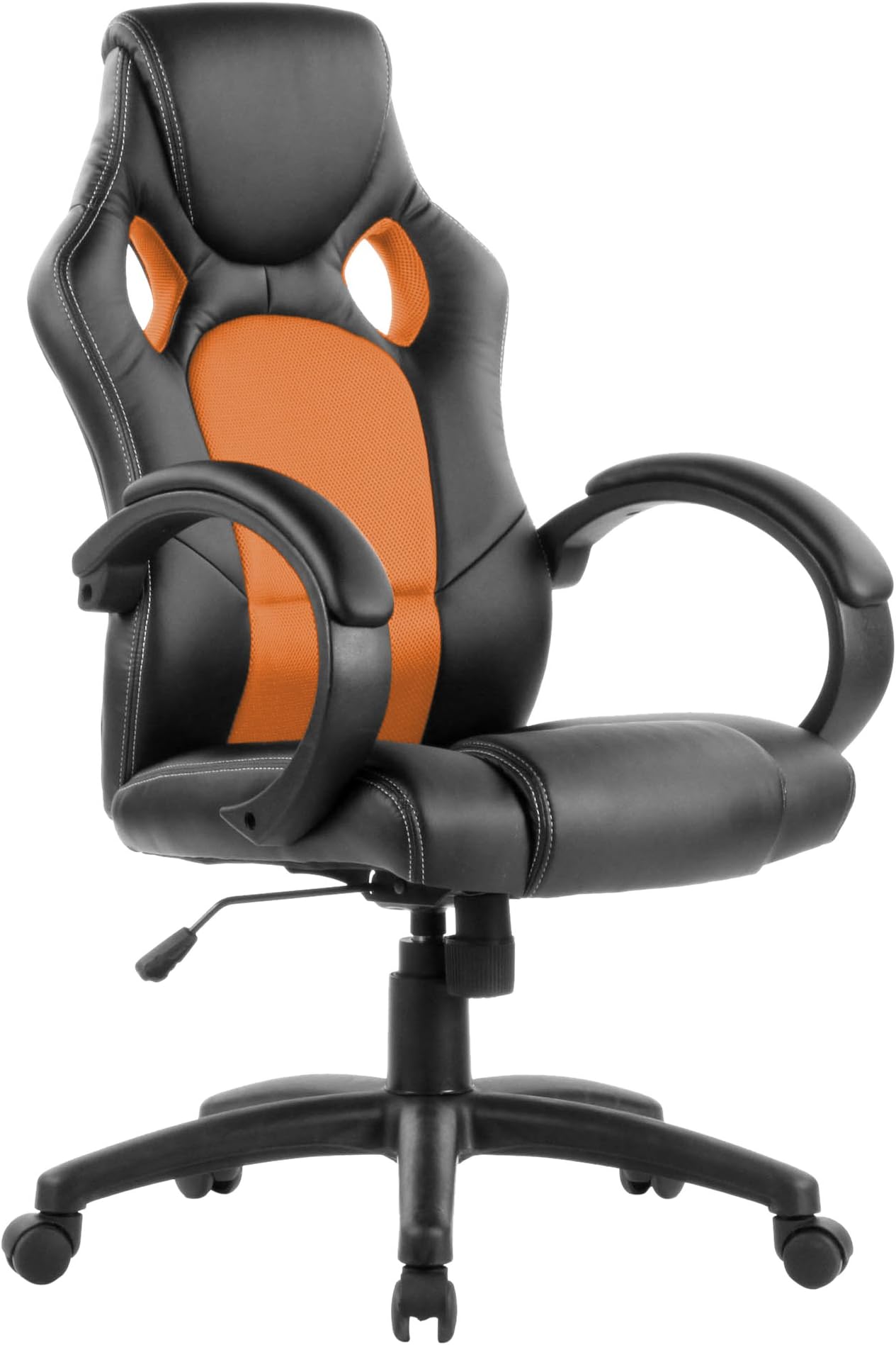 Eliza Tinsley Furniture BCP/G400/BK-OG PU Racing Style Gaming Chair - Black/Orange