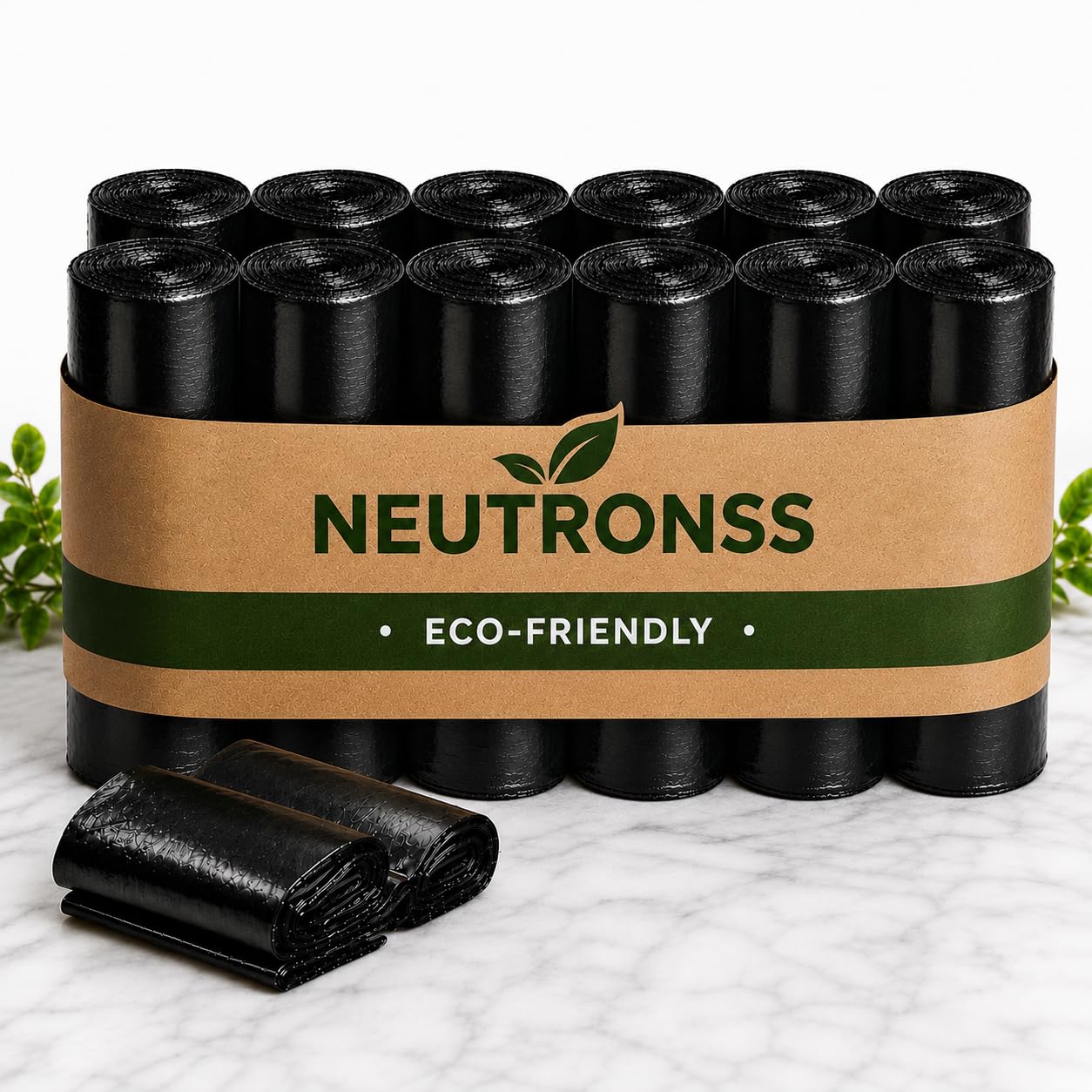 garbage bags | 360 pcs, medium 19x21 inch |30 bags x 12 rolls, free thread | garbage bag of medium size, dustbin bag, dustbin ploythene, black trash bags, black garbage ploythene bag 19x21 inches