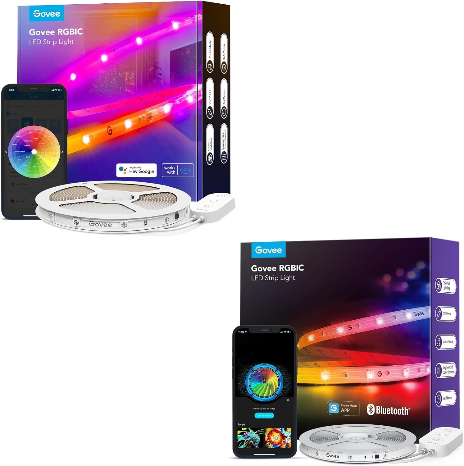 Govee RGBIC LED Strip Lights 16.4ft Bundle RGBIC LED Strip Lights 16.4ft