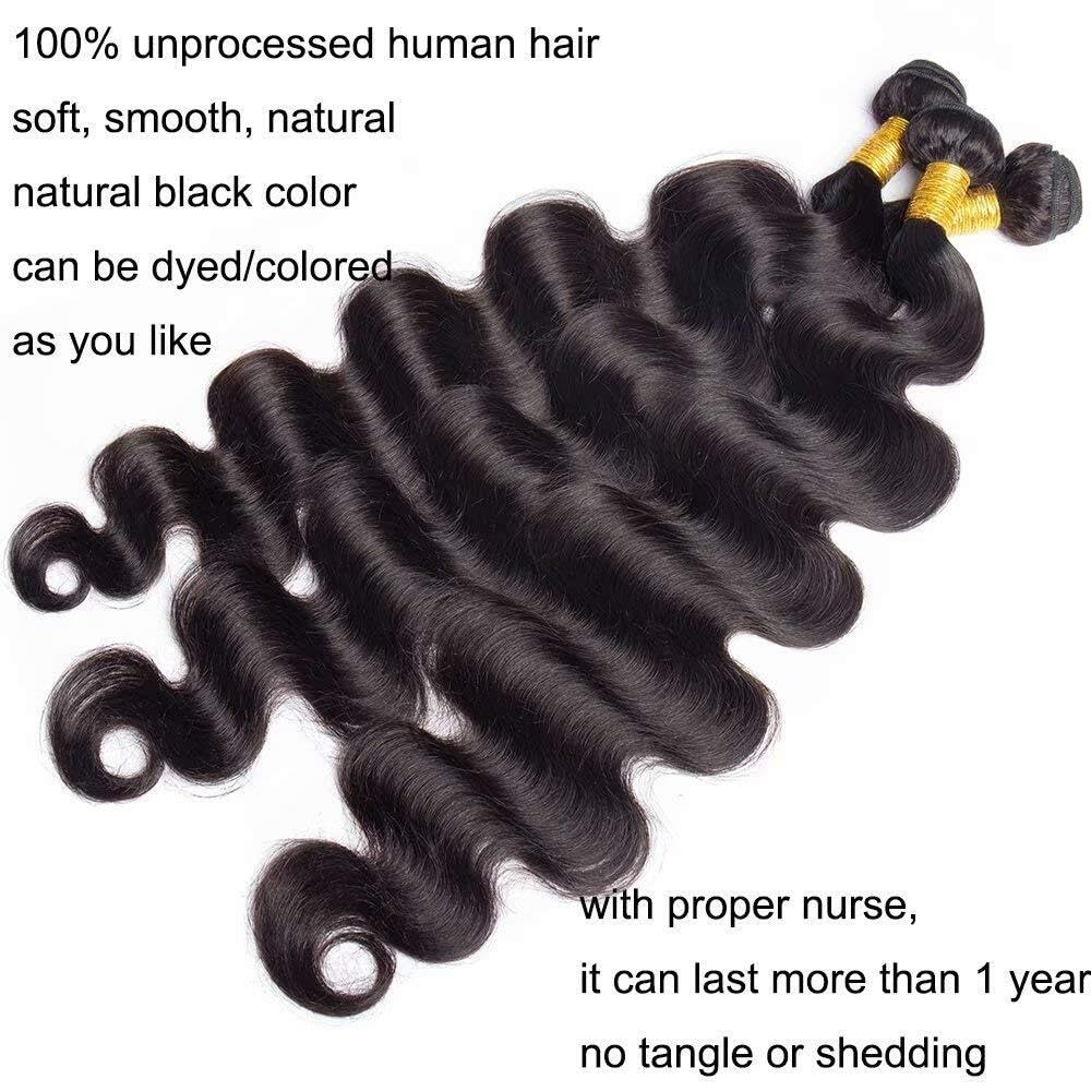 Dicht Indische Körperwellen-Menschenhaarbündel, 1/3/4 Bündel für den Alltag | Remy-Haarverlängerungen(16inches 1pc)