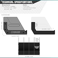Vista 7 de Savior Equipment - Exhibidor para pistola, revólver, arma de fuego, para 4 a 8 de la mayoría de pistolas de cañón largo, espuma acolchada