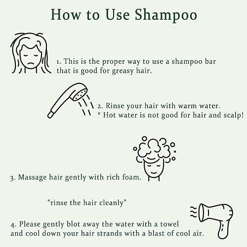 Miniatura 6 de WONDERBAR101 Barra de champú para la caspa para cabello graso y cuero cabelludo graso - a base de plantas, pH equilibrado, ecológico, sin plástico