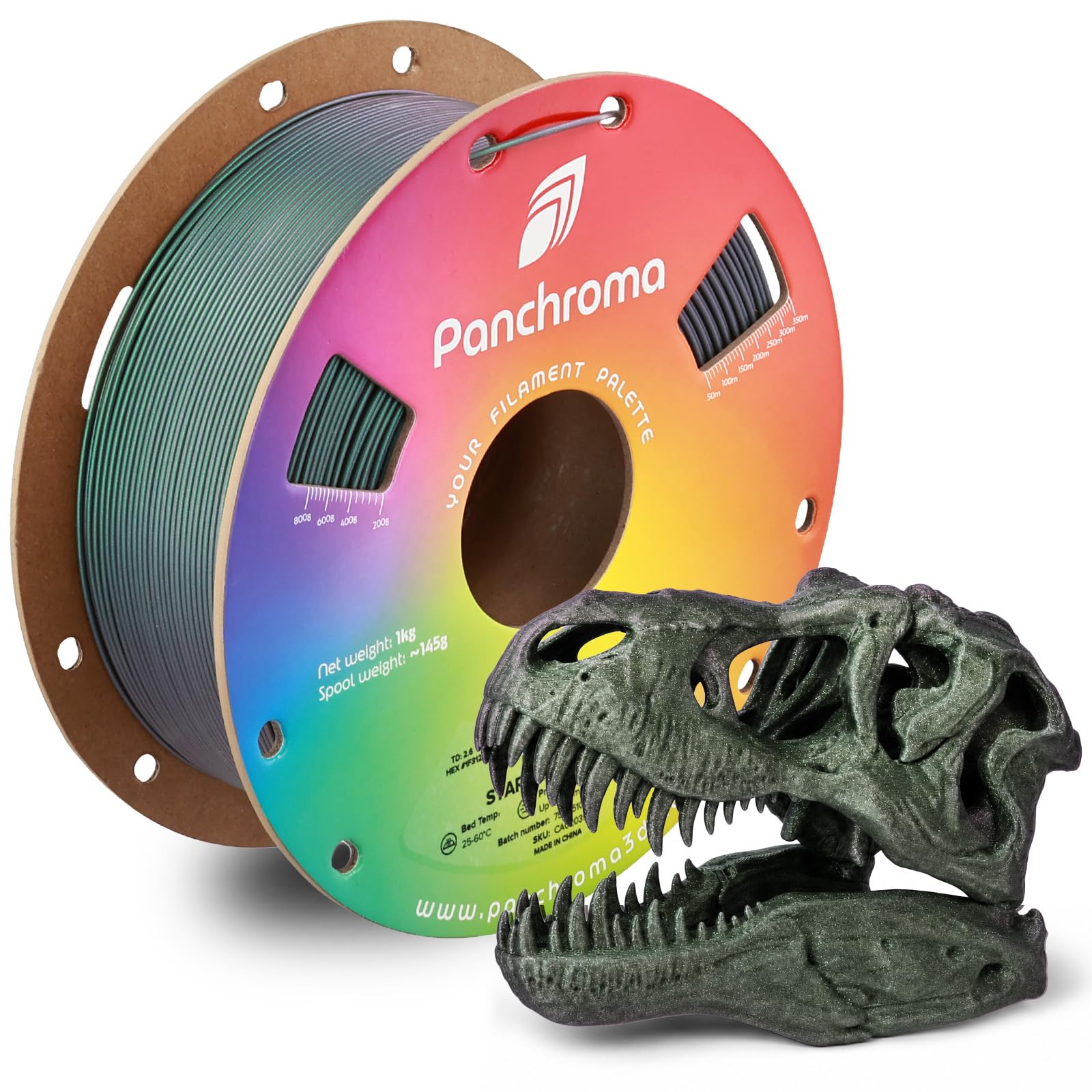 Polymaker Panchroma Starlight PLA Filament 1.75mm for 3D Printing, Comet | Neatly Wound, Starry Sky PLA 1kg, Easy Print &amp; Smooth Feeding, Compatible with Bambu Lab &amp; Most 3D Printers