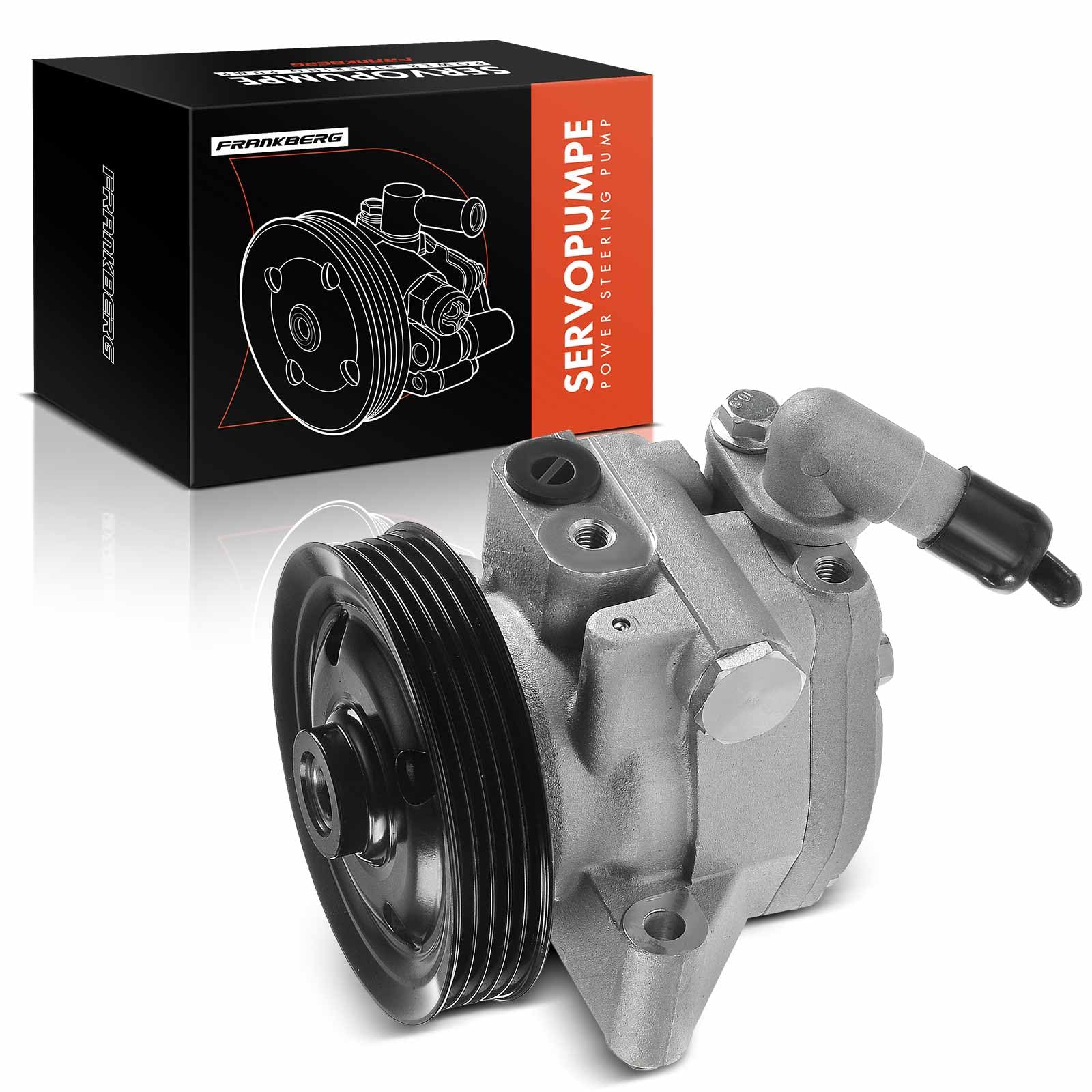 Frankberg Servopumpe Hydraulikpumpe Lenkung Mit Riemenscheiben Kompatibel mit Mondeo IV BA7 I4 1.6L 2007-2014, Mondeo IV Turnier BA7 I4 1.6L 2007-2010 Replace# 6G91-3A696-BD