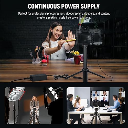 Vista 45 de NEEWER Batería ficticia con adaptador de corriente de repuesto para EP-5B/EN-EL15, fuente de alimentación compatible con Nikon Z5 Z6 Z7 Z6II Z7II