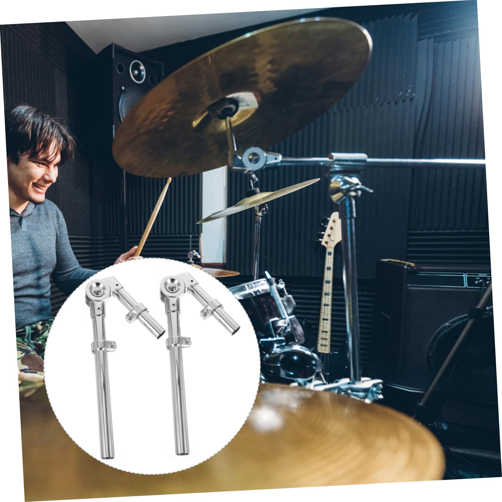 Toyvian Soporte Para Tom Soporte Para Instrumento De Percusión Fácil De Instalar Alta Estabilidad