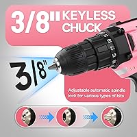 Vista 12 de COMOWARE Juego de herramientas para el hogar con taladro inalámbrico de 20 V, kit de herramientas de mano de 120 piezas para hombres, juego