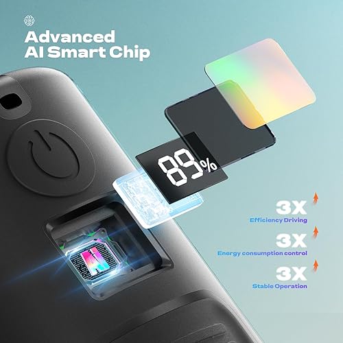 Miniatura 6 de Ventilador de cintura portátil, 4 velocidades, 13000 rpm, fuerte flujo de aire, ventilador de cinturón con hasta 22 horas de tiempo de trabajo,