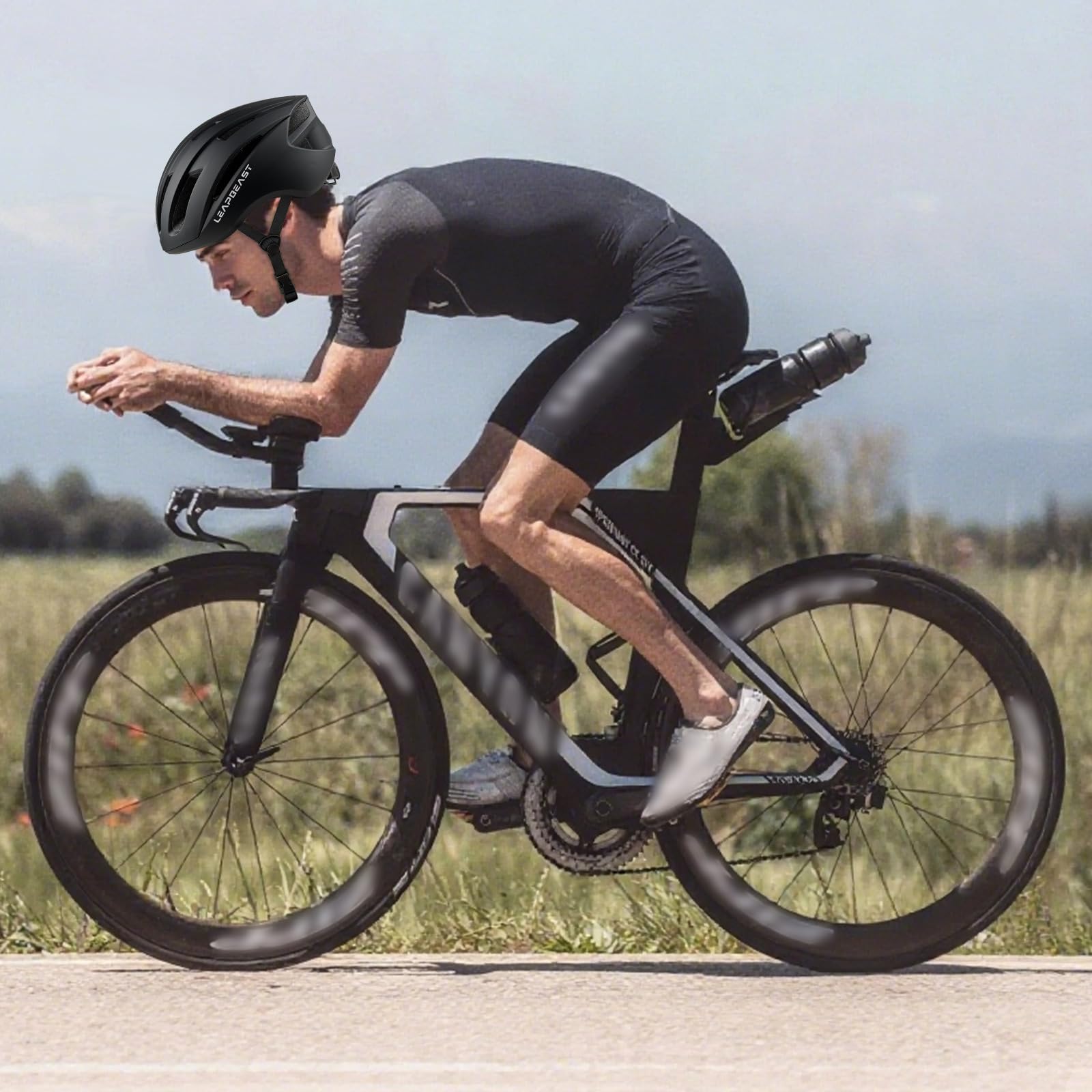 LeapBeast Caschetto Bici, Caschetto Monopattino Adulto, Casco Ben Ventilato e Regolabile,Casco per Bici con imbottitura rimovibile per Bicicletta, Ebike e Monopattino Elettrico