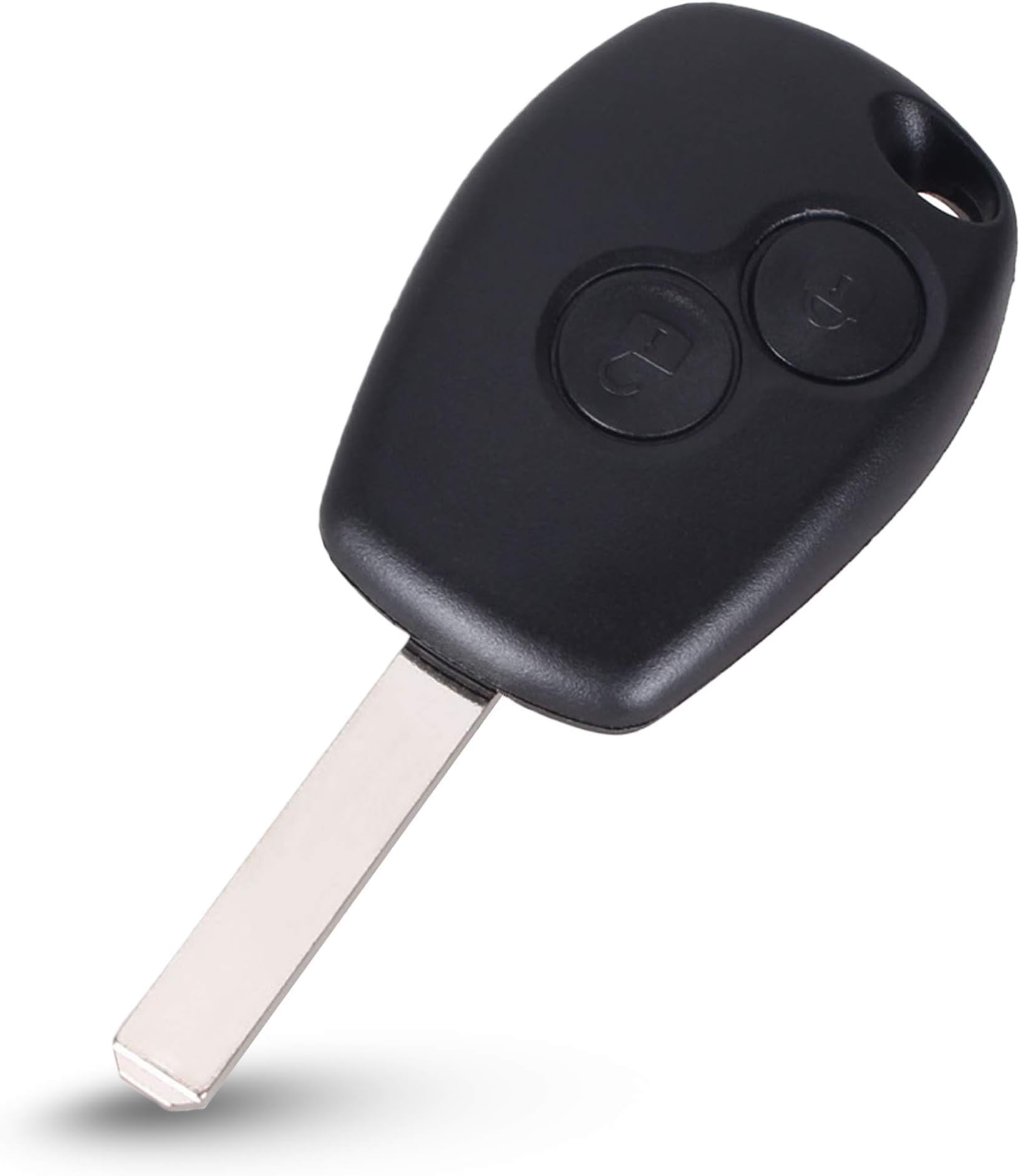 Auto Schlüssel Gehäuse 2 Tasten + Rohling HU100 - Für Opel Modelle